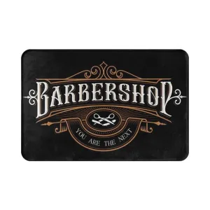 Barber Shop Sign Entrance Doormat Decor Non-Slip Welcome Mats for Home Kitchen Washable Bathroom Floor Mat Balcony Rugs