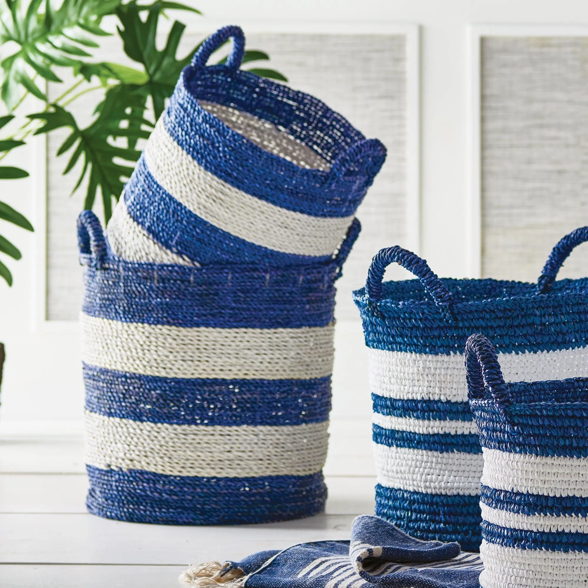 Barclay Butera Totes Adore Util. Baskets, Set Of 2