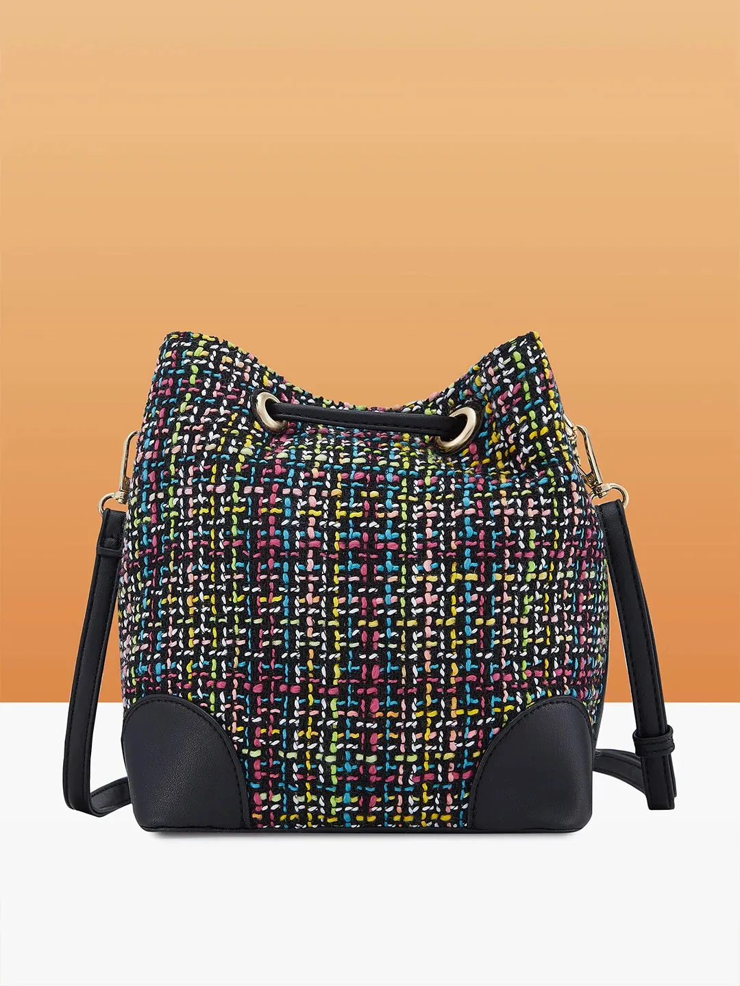 Caprese Harmonee Sling Medium Black Bag