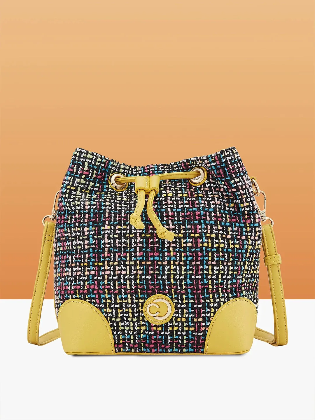 Caprese Harmonee Sling Medium Yellow Bag