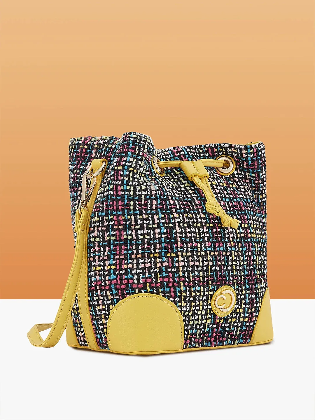 Caprese Harmonee Sling Medium Yellow Bag
