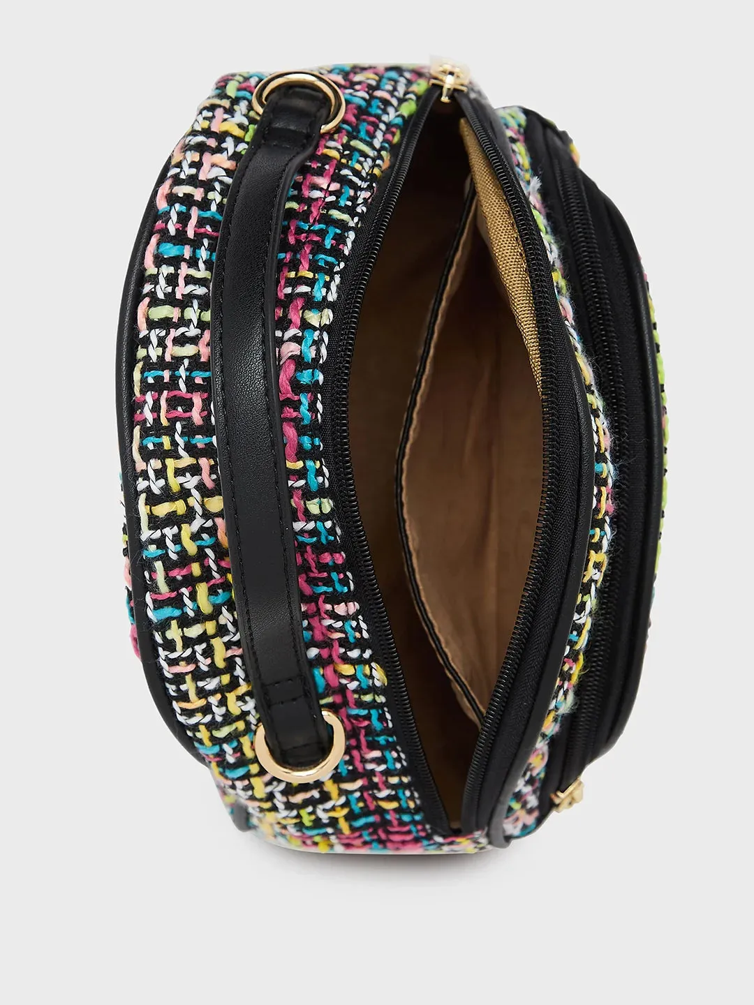 Caprese Harmonee Sling Small Black Bag