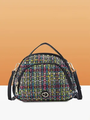 Caprese Harmonee Sling Small Black Bag