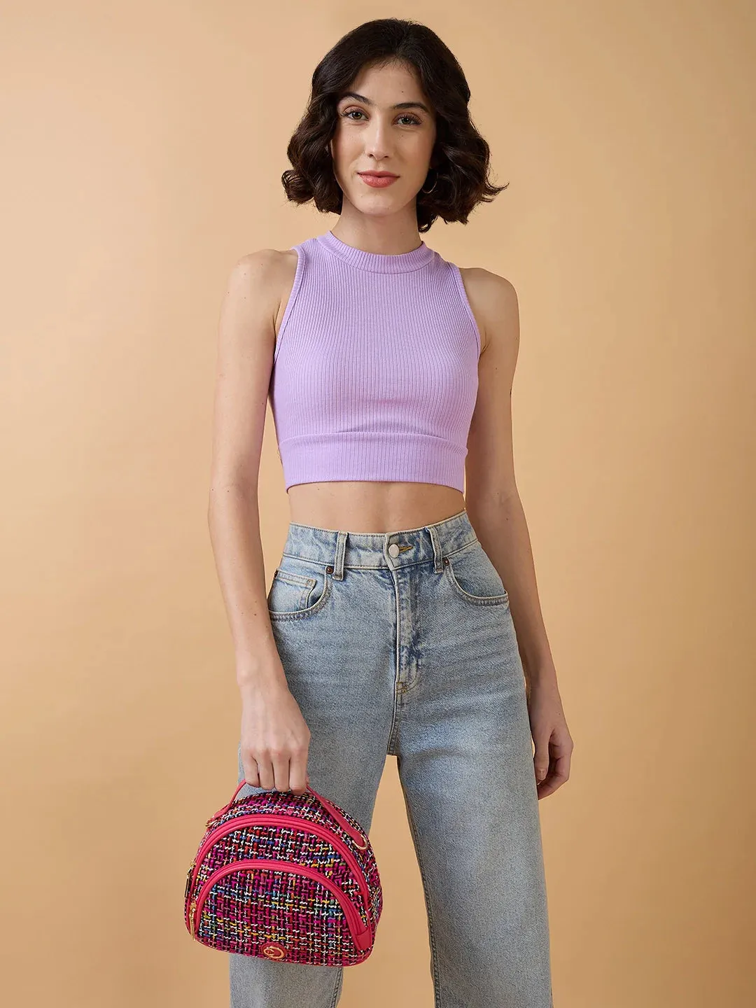 Caprese Harmonee Sling Small Fuchsia Bag