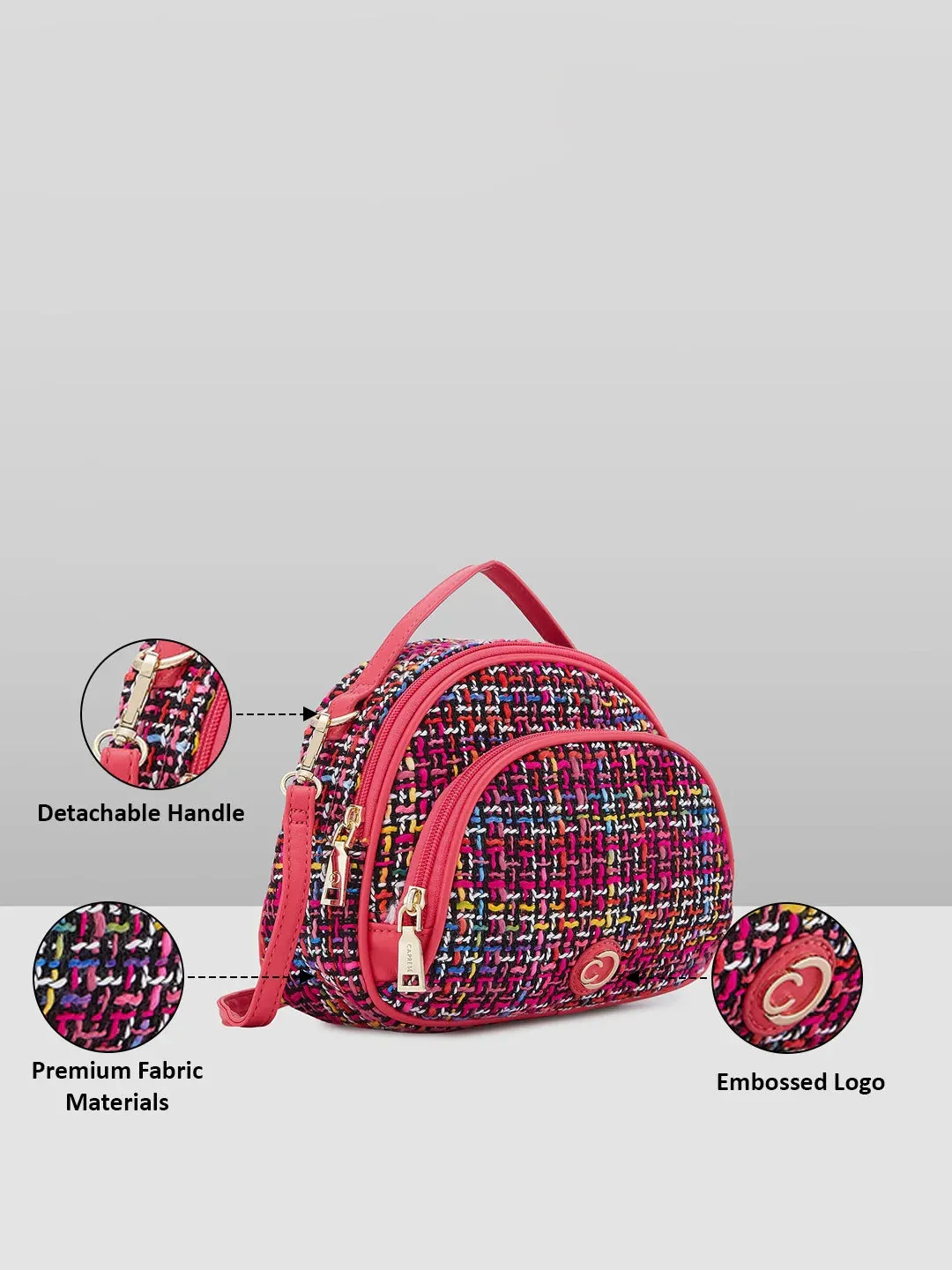 Caprese Harmonee Sling Small Fuchsia Bag