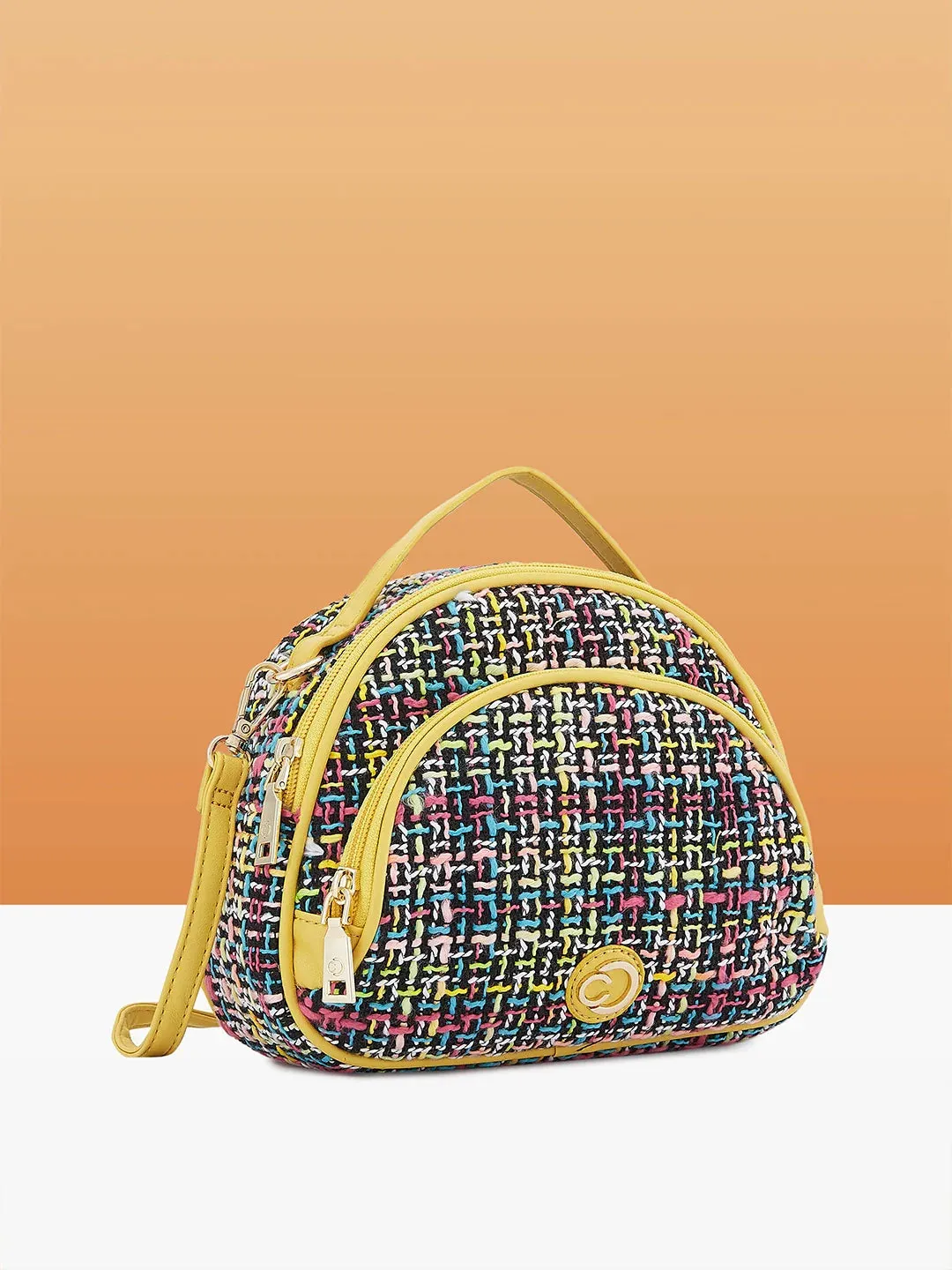 Caprese Harmonee Sling Small Yellow Bag