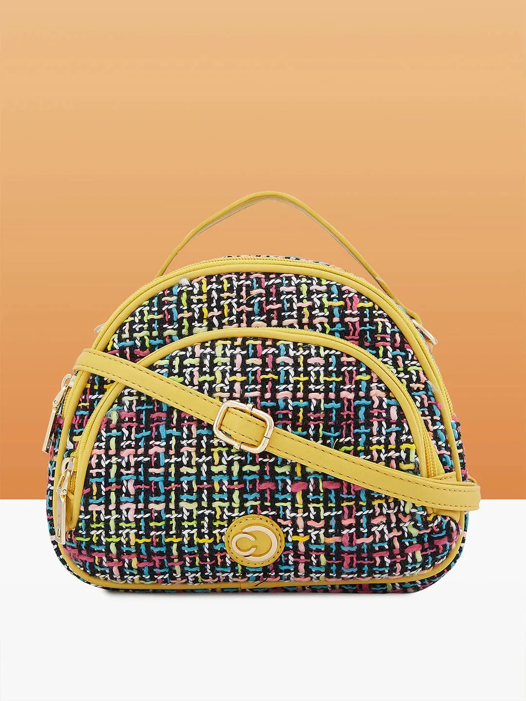 Caprese Harmonee Sling Small Yellow Bag