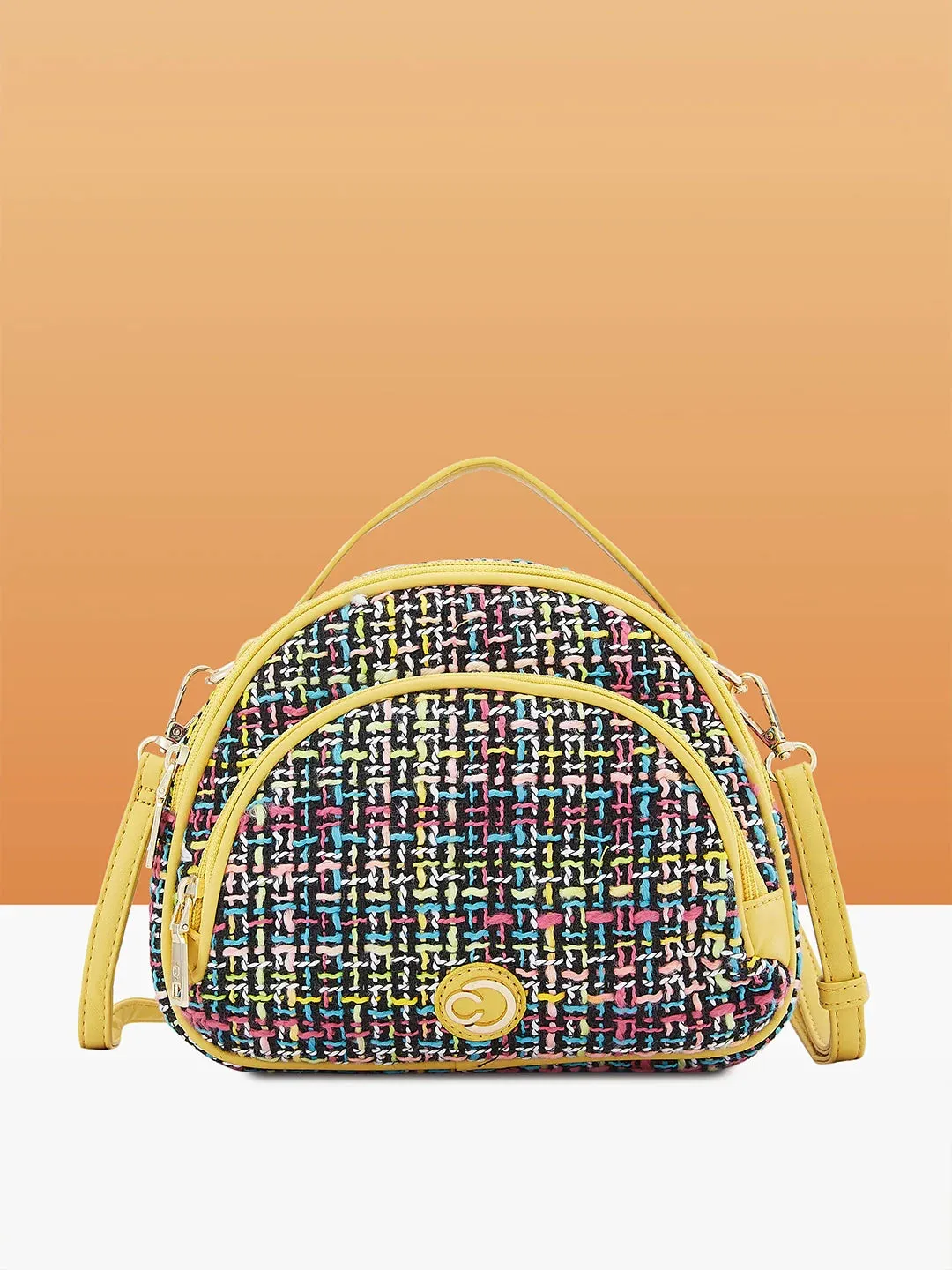 Caprese Harmonee Sling Small Yellow Bag