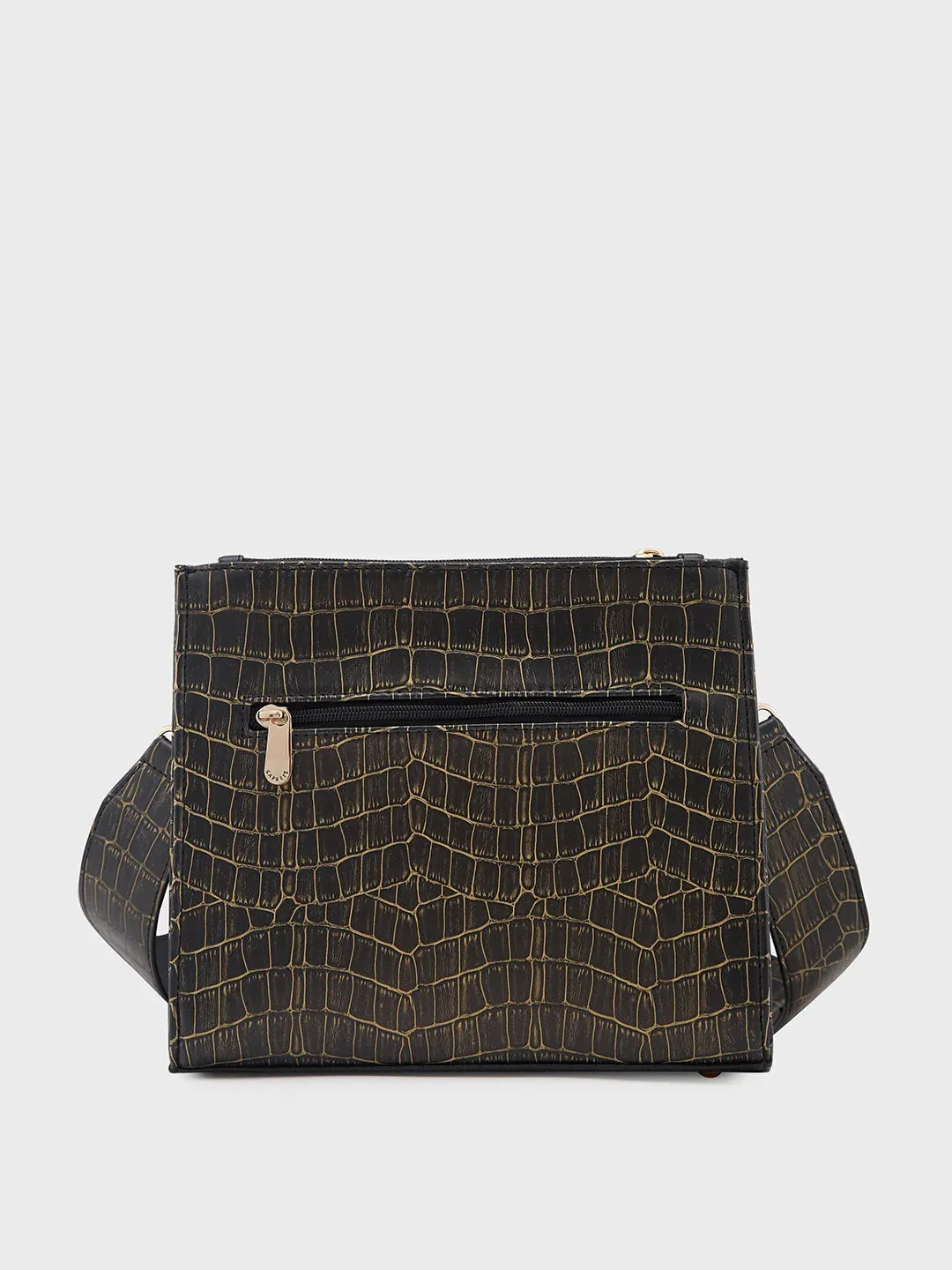 Caprese Mist Medium Black Crossbody Bag