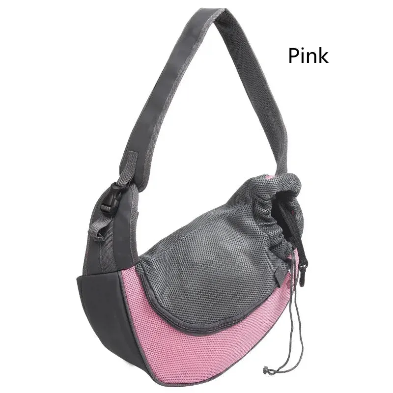 Dog Bag Pet Puppy Carrier S/L Outdoor Travel Dog Shoulder Bag Mesh Oxford Single Comfort Sling Handbag Tote Pouch