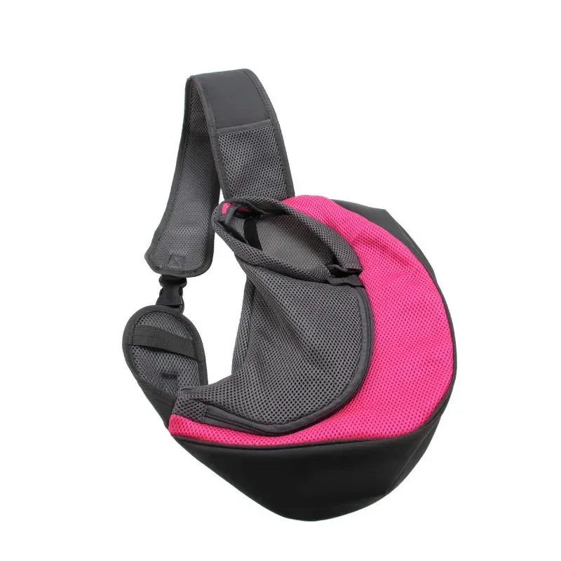 Dog Bag Pet Puppy Carrier S/L Outdoor Travel Dog Shoulder Bag Mesh Oxford Single Comfort Sling Handbag Tote Pouch