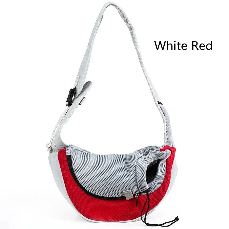 Dog Bag Pet Puppy Carrier S/L Outdoor Travel Dog Shoulder Bag Mesh Oxford Single Comfort Sling Handbag Tote Pouch