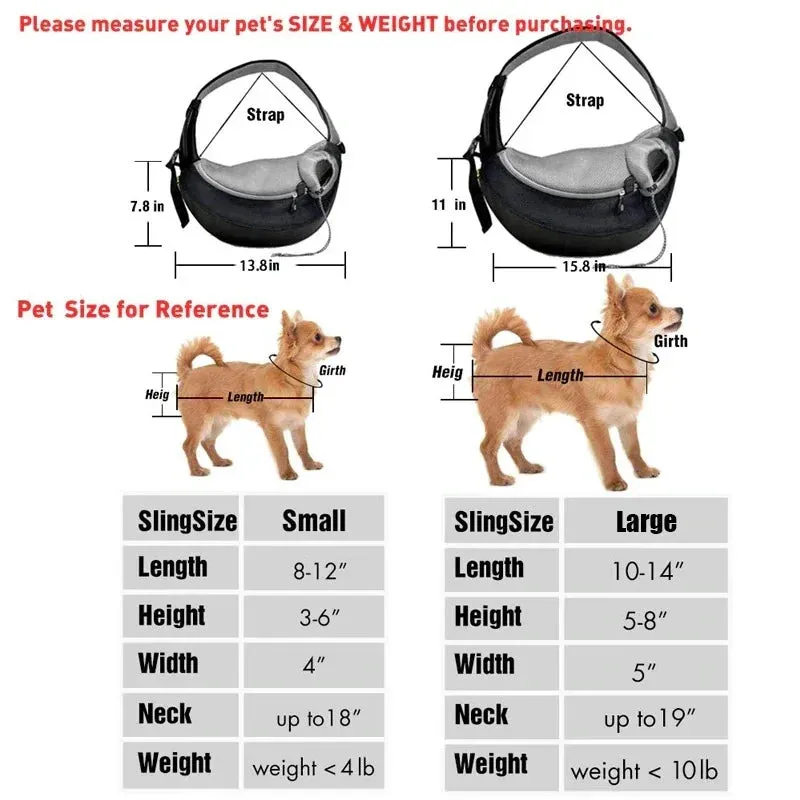 Dog Bag Pet Puppy Carrier S/L Outdoor Travel Dog Shoulder Bag Mesh Oxford Sling Handbag Tote Pouch Yorkie Chihuahua Holder