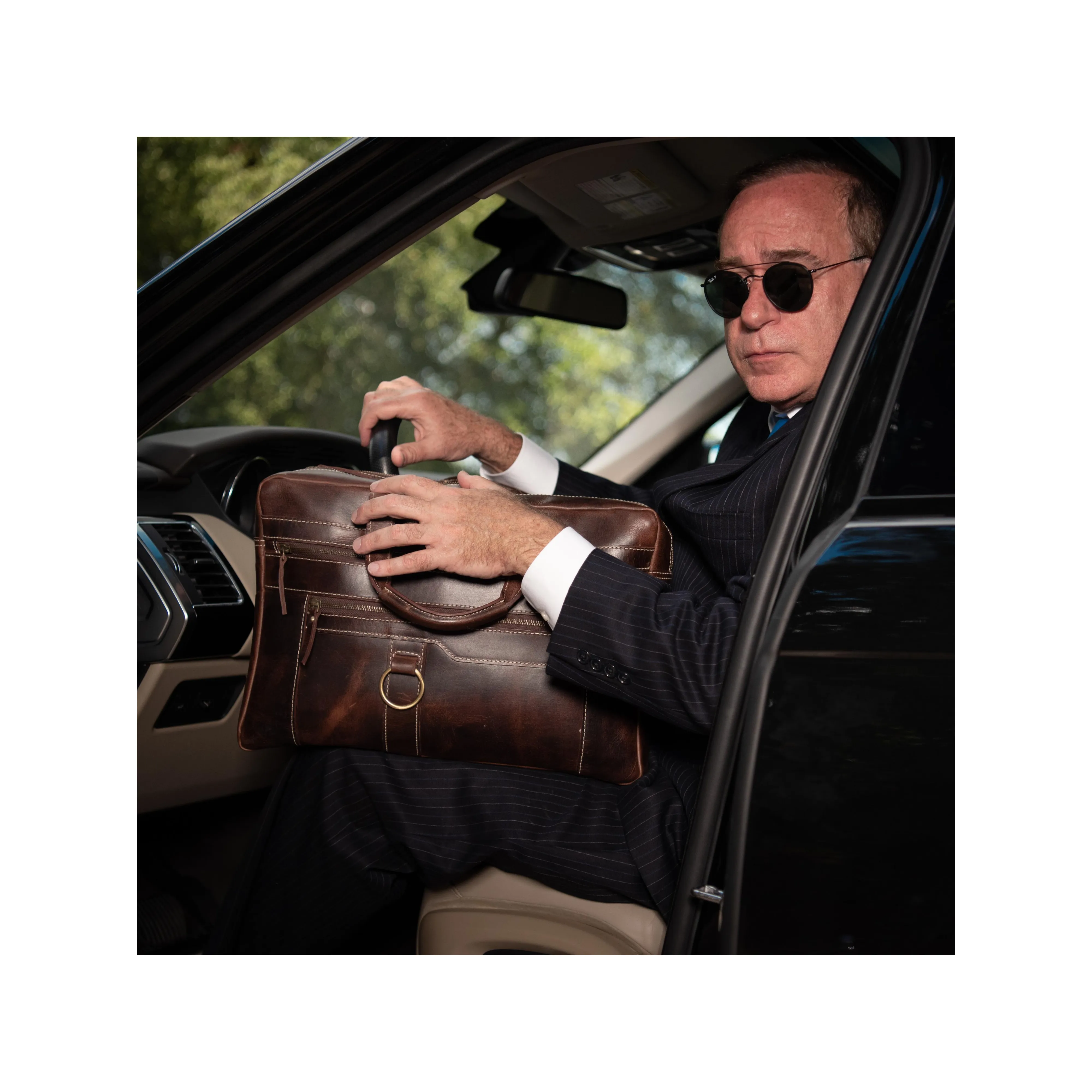 Jasper Buffalo Leather Briefcase