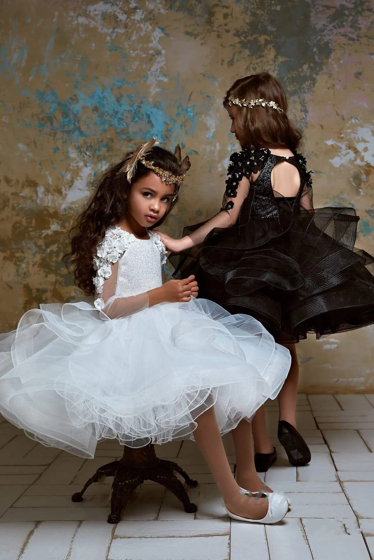 Little Girls Tutu Mini Dress for Party, Birthday, Graduation