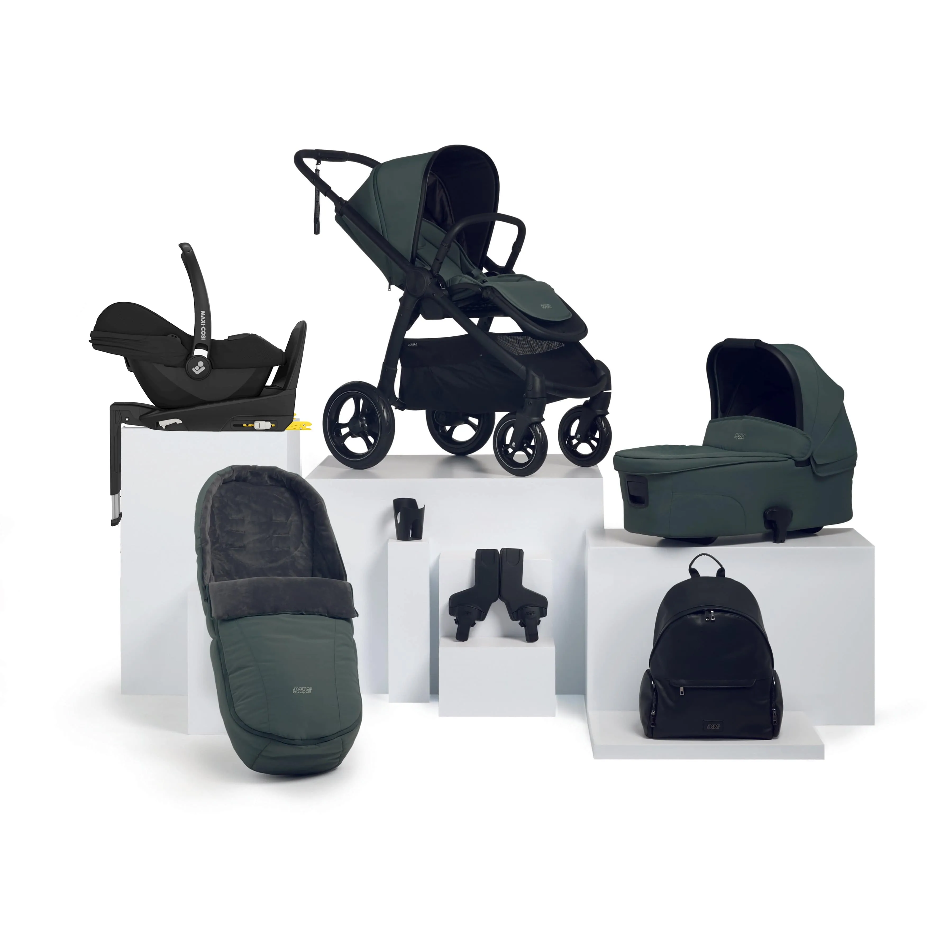 Mamas & Papas Ocarro 8 Piece Maxi-Cosi Travel System in Oasis