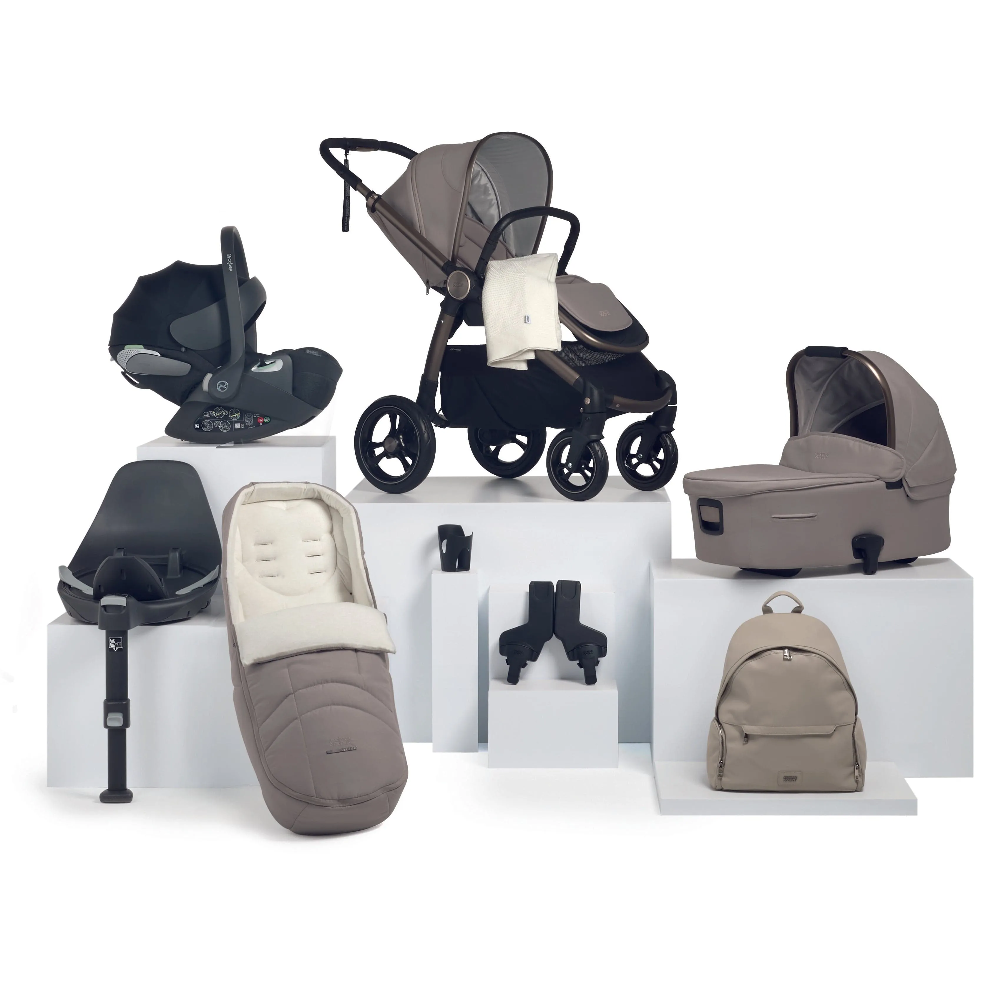 Mamas & Papas Ocarro Complete 9-Piece Cybex Bundle in Studio