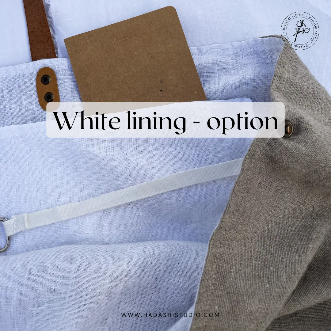 MIDI bag: natural, leather handles