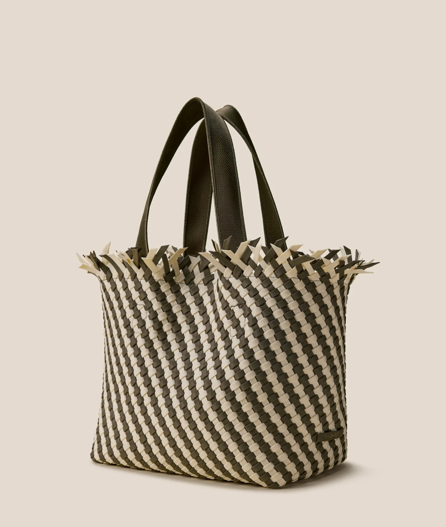 NAGHEDI - Havana Medium Tote STRIPED CARRARA