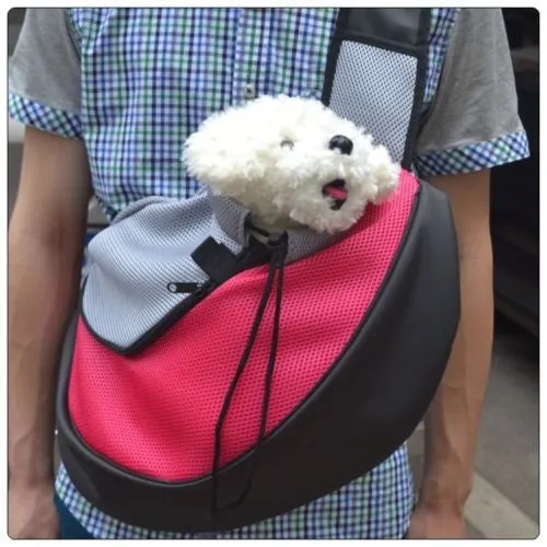 Pet Carrier Dog Carrier Cat Puppy Small Animal Pet Sling Front Carrier Mesh Comfort Travel Tote Shoulder Bag Pet Backpack SL