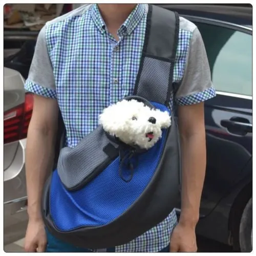 Pet Carrier Dog Carrier Cat Puppy Small Animal Pet Sling Front Carrier Mesh Comfort Travel Tote Shoulder Bag Pet Backpack SL