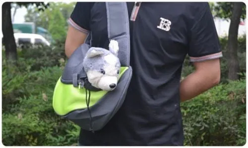 Pet Carrier Dog Carrier Cat Puppy Small Animal Pet Sling Front Carrier Mesh Comfort Travel Tote Shoulder Bag Pet Backpack SL