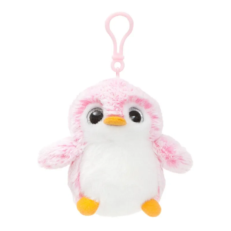 Pink Penguin Pom Pom Backpack Clip by Aurora