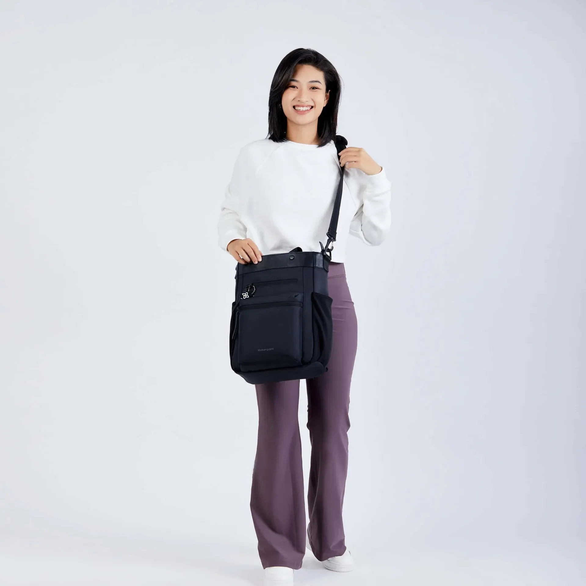 Sherpani Soleil Anti-theft Convertible Backpack/Tote - Carbon