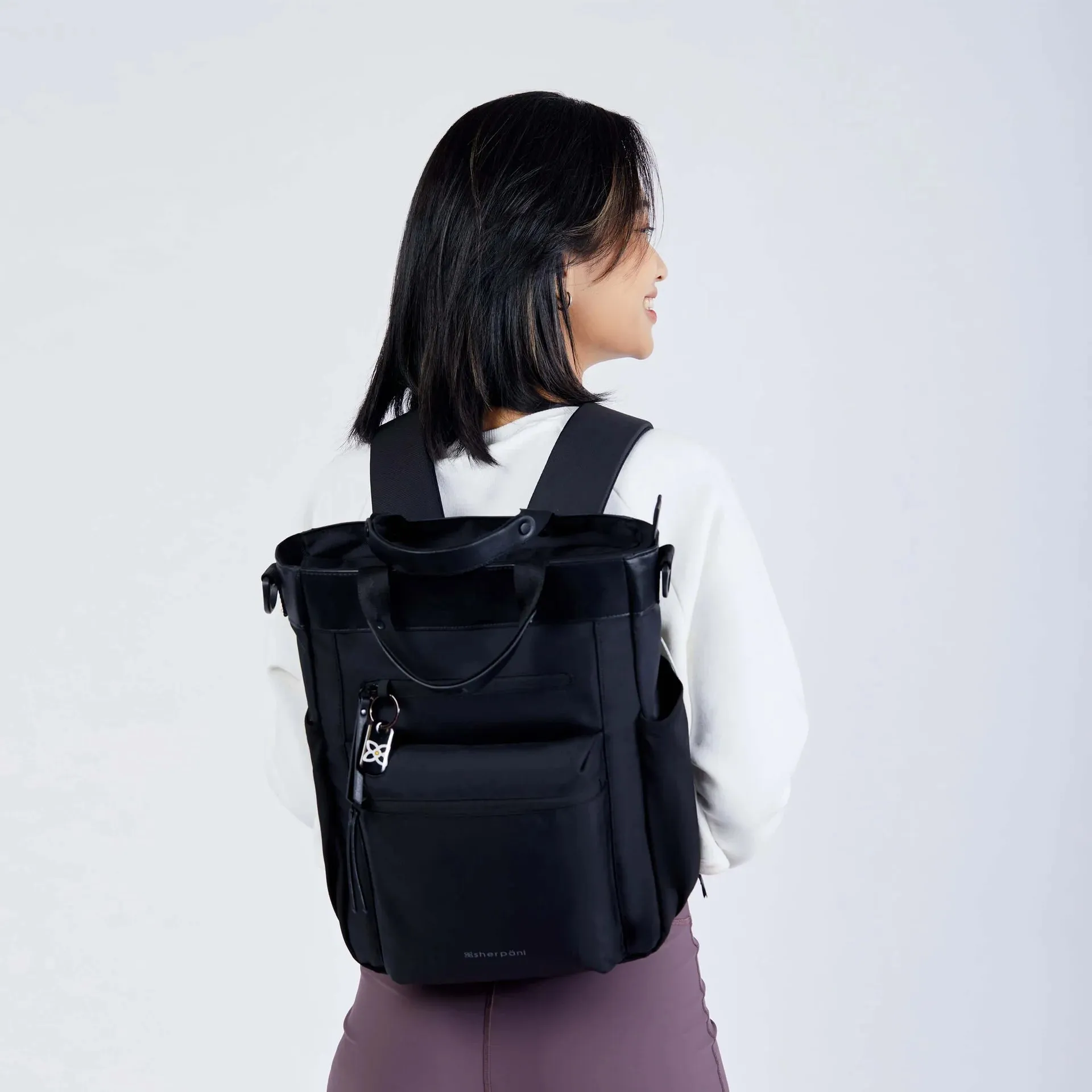 Sherpani Soleil Anti-theft Convertible Backpack/Tote - Carbon