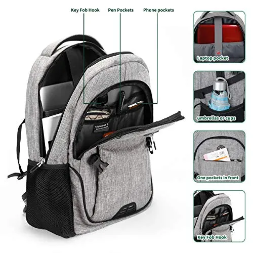 SHRRADOO Anti Theft Laptop Backpack (15.6 in)