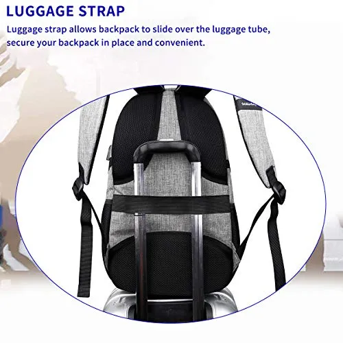 SHRRADOO Anti Theft Laptop Backpack (15.6 in)