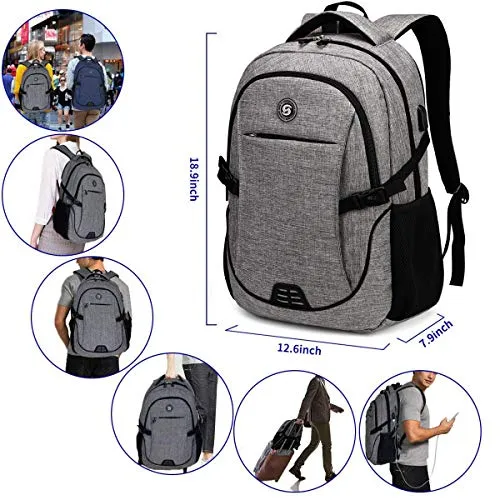 SHRRADOO Anti Theft Laptop Backpack (15.6 in)