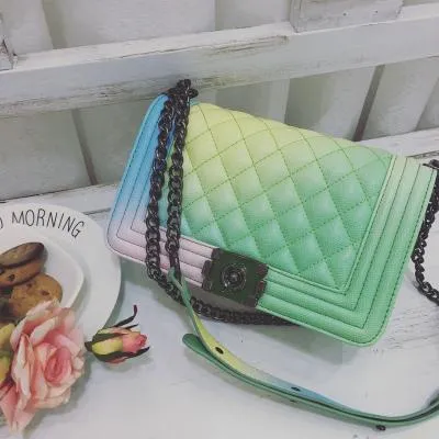 The rainbow chain shoulder bag