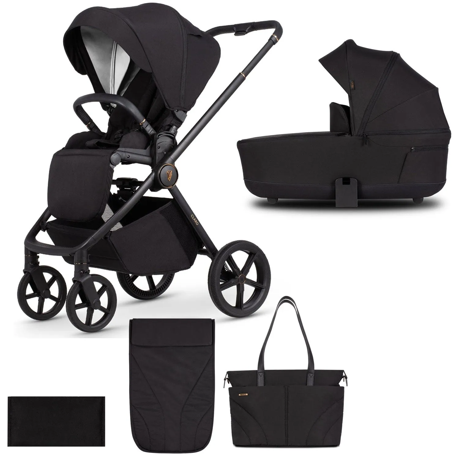 Venicci Claro 2 in 1 Pram - Noir
